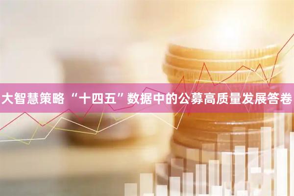 大智慧策略 “十四五”数据中的公募高质量发展答卷